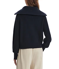 Varley Maura Half Zip Rib Knit Long Sleeve Sweatshirt