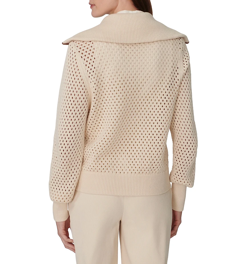 Varley Paula Zip-Through Collared Long Sleeve Knit Jacket