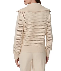 Varley Paula Zip-Through Collared Long Sleeve Knit Jacket