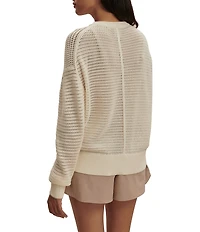 Varley Pembroke Crew Neck Long Sleeve Knit Cardigan