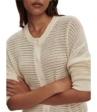 Varley Pembroke Crew Neck Long Sleeve Knit Cardigan
