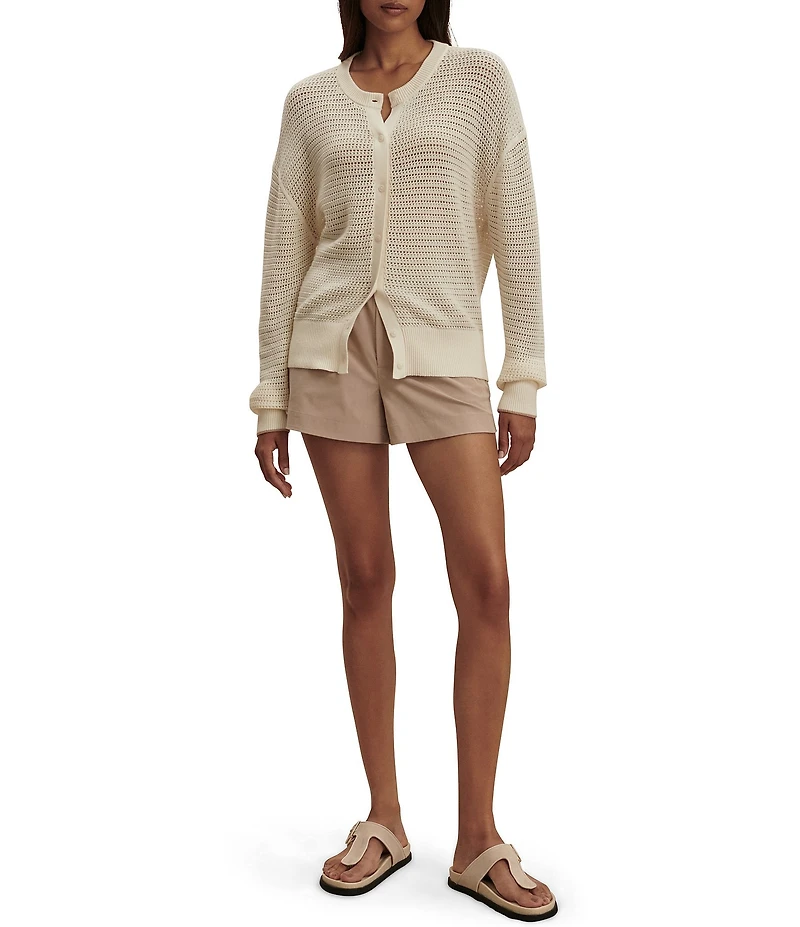 Varley Pembroke Crew Neck Long Sleeve Knit Cardigan