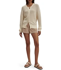 Varley Pembroke Crew Neck Long Sleeve Knit Cardigan