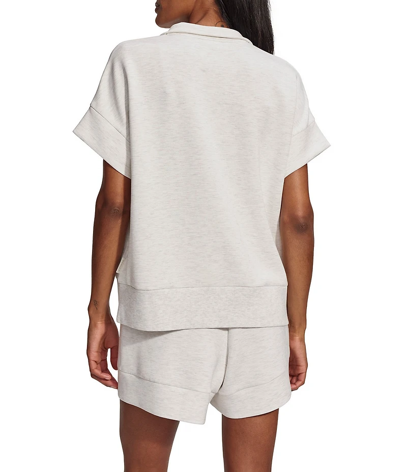 Varley Ritchie Half Zip Short Sleeve Sweatshirt