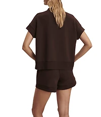 Varley Ritchie Half Zip Short Sleeve Sweatshirt