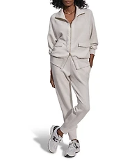 Varley Roxbury DoubleSoft® Stand Collar Raglan Long Sleeve Zip Through Sweat Jacket