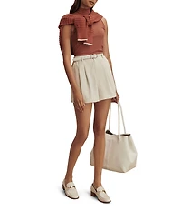 Varley Tansy Woven High-Rise Shorts
