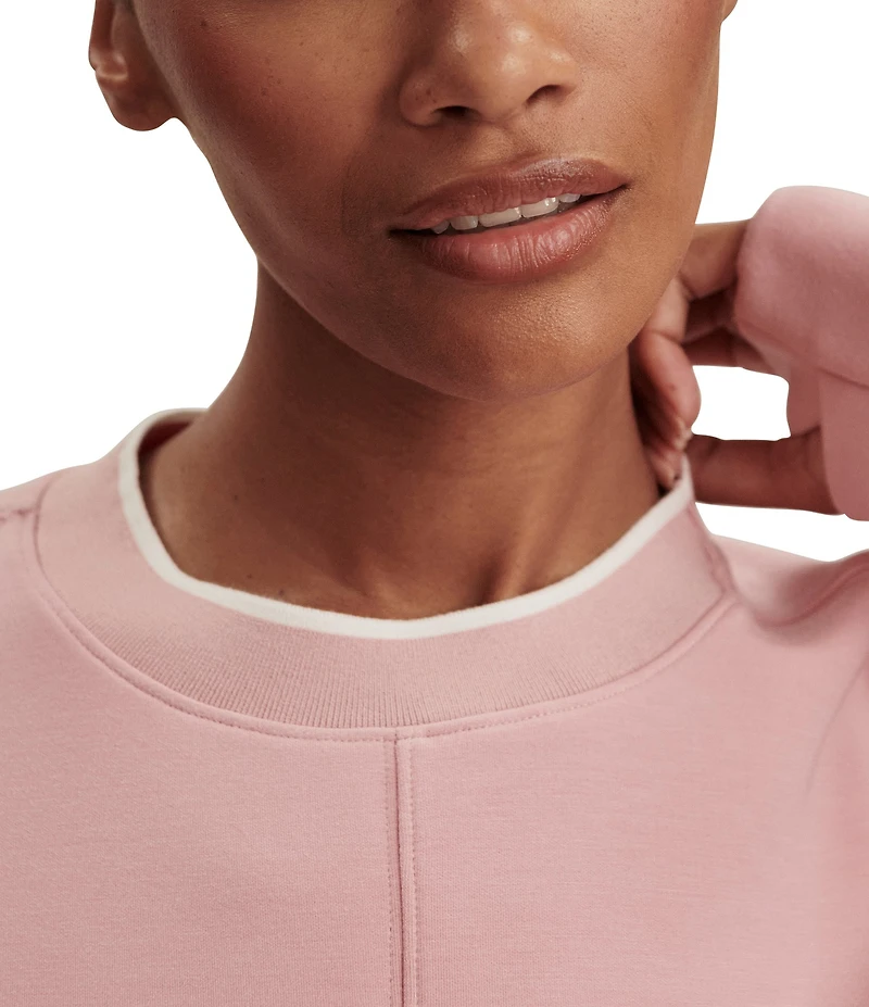 Varley Tasmin Crew Neck Long Sleeve Coordinating Cropped Sweatshirt