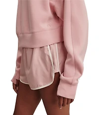 Varley Tasmin Crew Neck Long Sleeve Coordinating Cropped Sweatshirt