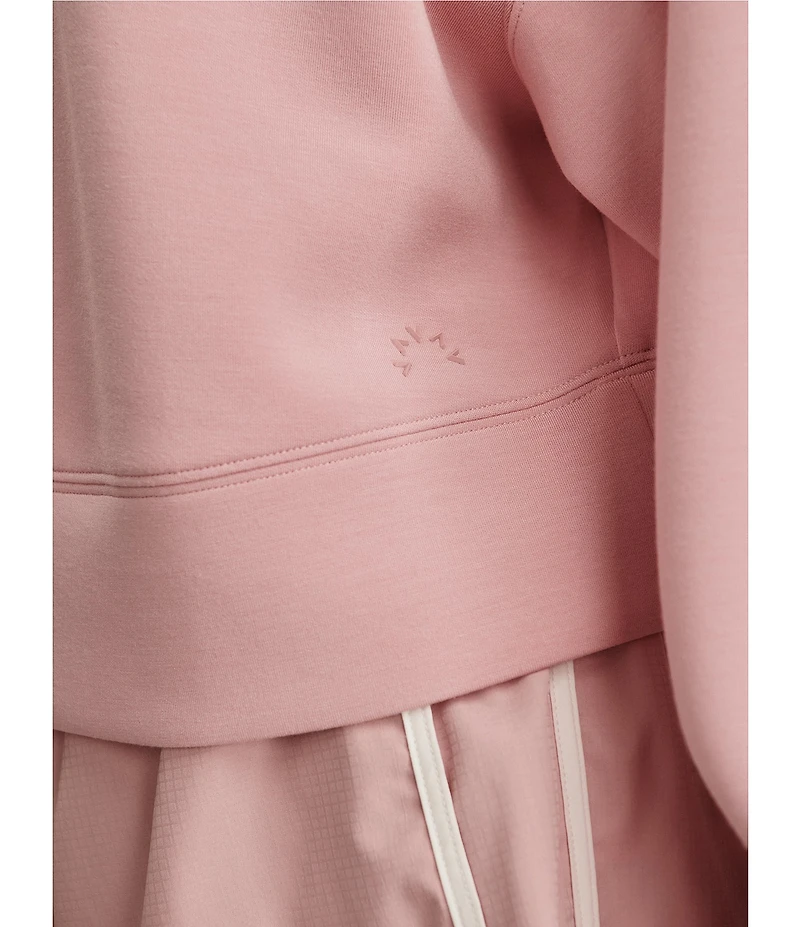 Varley Tasmin Crew Neck Long Sleeve Coordinating Cropped Sweatshirt