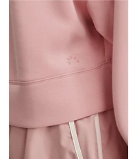 Varley Tasmin Crew Neck Long Sleeve Coordinating Cropped Sweatshirt