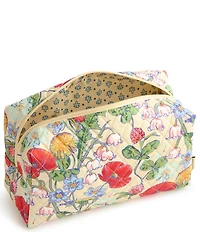 Vera Bradley All the Pretty Flowers Large Premium Cotton Cosmetic Case