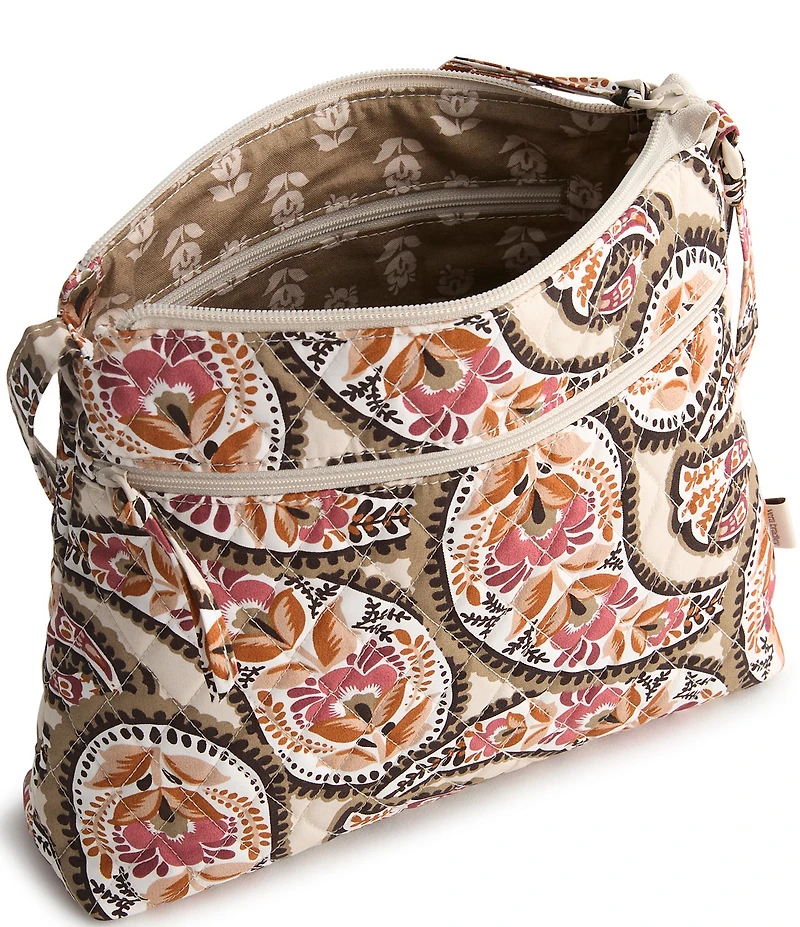 Vera Bradley Blooming Paisley Print Original Zip Hipster