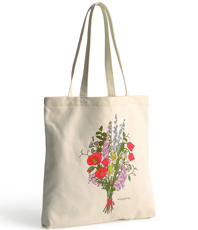 Vera Bradley Bouquet Woodlark Cotton Tote Bag