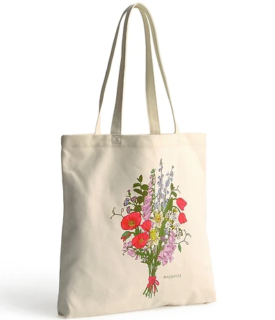 Vera Bradley Bouquet Woodlark Cotton Tote Bag