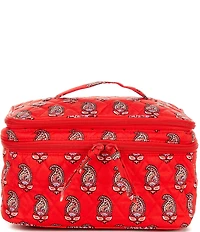 Vera Bradley Brush Up Cosmetic Case Flowering Paisley Goji Berry