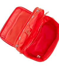 Vera Bradley Brush Up Cosmetic Case Flowering Paisley Goji Berry
