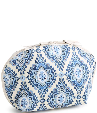 Vera Bradley Cambridge Blue Large Dome Cosmetic Bag