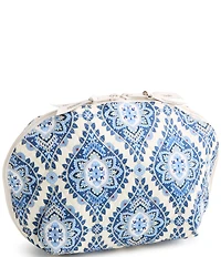Vera Bradley Cambridge Blue Large Dome Cosmetic Bag