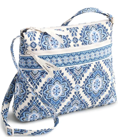 Vera Bradley Cambridge Blue Original Zip Hipster Crossbody Bag