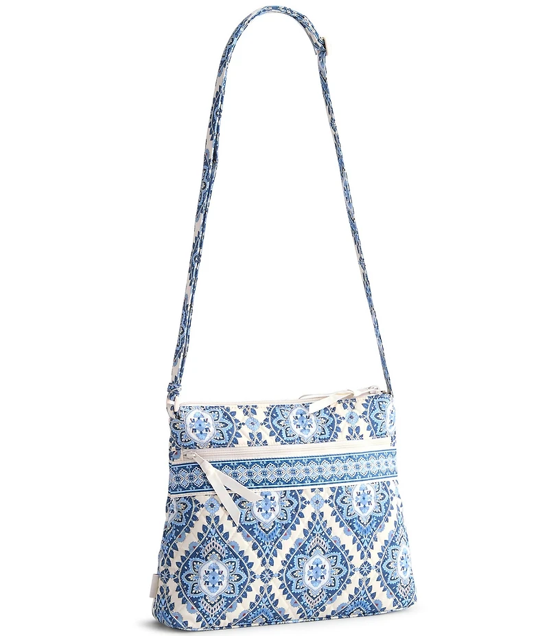 Vera Bradley Cambridge Blue Original Zip Hipster Crossbody Bag