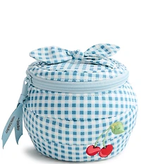 Vera Bradley Cherry Picking Gingham Cosmetic Bag