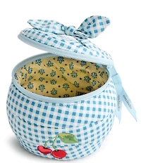 Vera Bradley Cherry Picking Gingham Cosmetic Bag