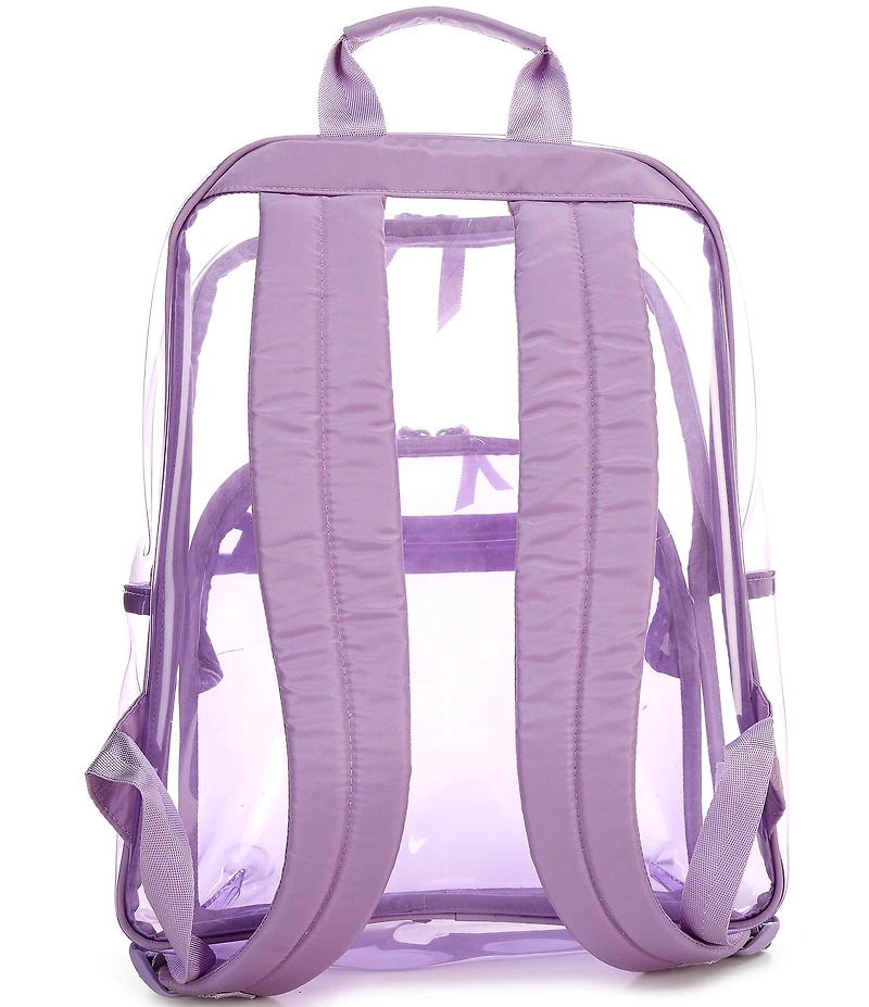 Vera Bradley Clear Contrast Trim Large Backpack
