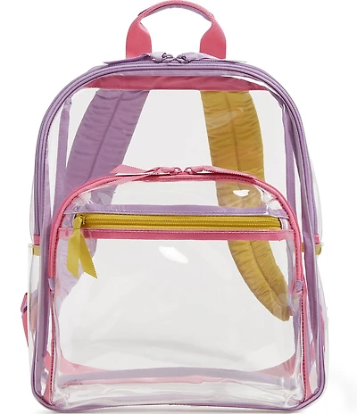 Vera Bradley Clear Contrast Trim Large Backpack