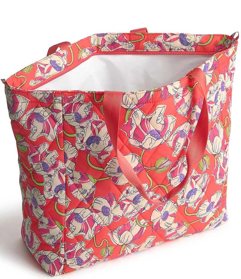 Vera Bradley Cooler Swirling Poppies Tote Bag