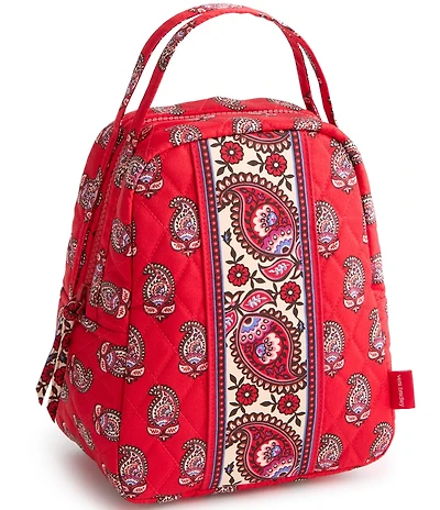 Vera Bradley Flowering Goji Paisley Premium Cotton Lunch Bag