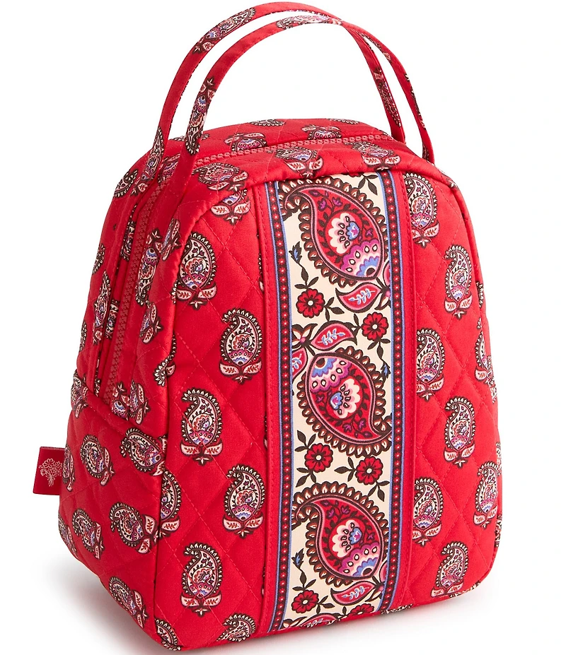 Vera Bradley Flowering Goji Paisley Premium Cotton Lunch Bag