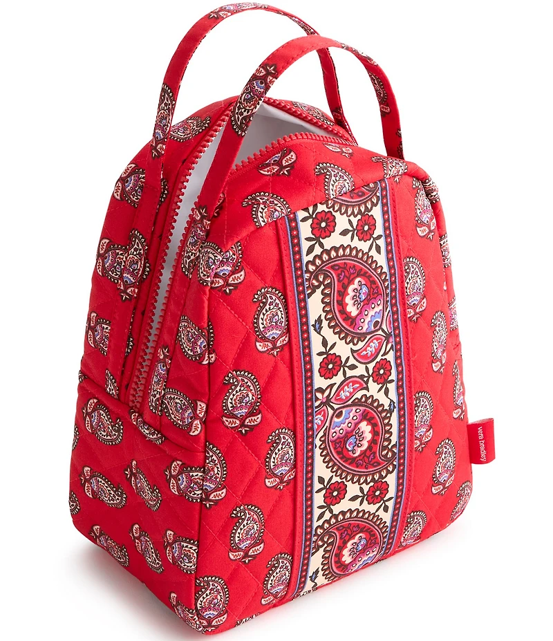 Vera Bradley Flowering Goji Paisley Premium Cotton Lunch Bag
