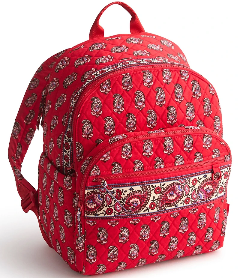 Vera Bradley Flowering Paisley Goji Berry Bancroft Backpack