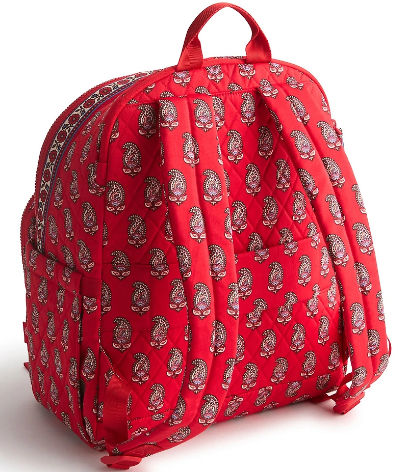 Vera Bradley Flowering Paisley Goji Berry Bancroft Backpack