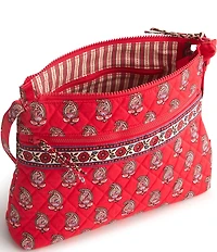 Vera Bradley Flowering Paisley Goji Berry Original Zip Hipster