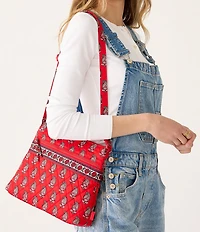 Vera Bradley Flowering Paisley Goji Berry Original Zip Hipster