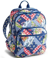Vera Bradley Large Bancroft Cherry Patchwork Backpack