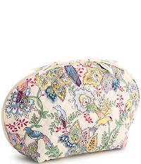 Vera Bradley Large Dome Floral & Bird Cosmetic Case