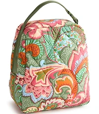 Vera Bradley Large Leaf Me Not Paisley Featherweight Nylon Lunch Bag