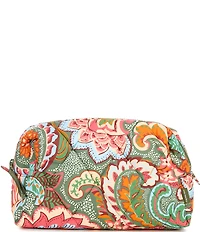 Vera Bradley Leaf Me Not Paisley Large Cosmetic Case