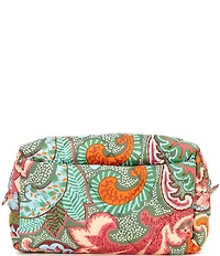 Vera Bradley Leaf Me Not Paisley Large Cosmetic Case