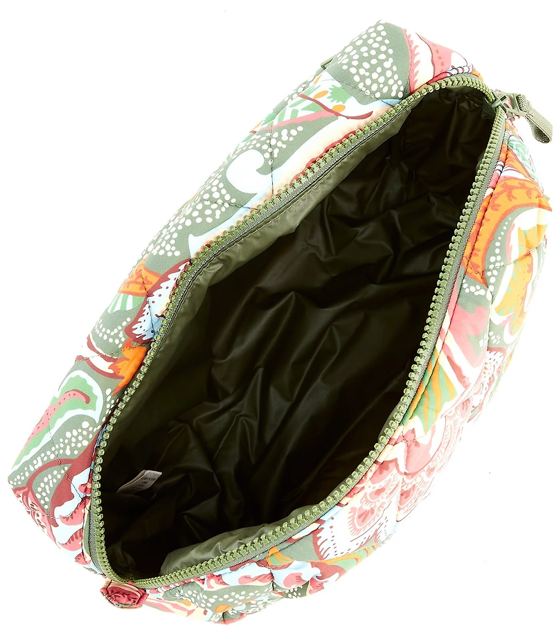 Vera Bradley Leaf Me Not Paisley Large Cosmetic Case