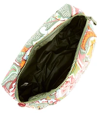 Vera Bradley Leaf Me Not Paisley Large Cosmetic Case