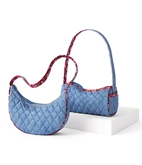 Vera Bradley Maisie Denim Quilted Shoulder Bag