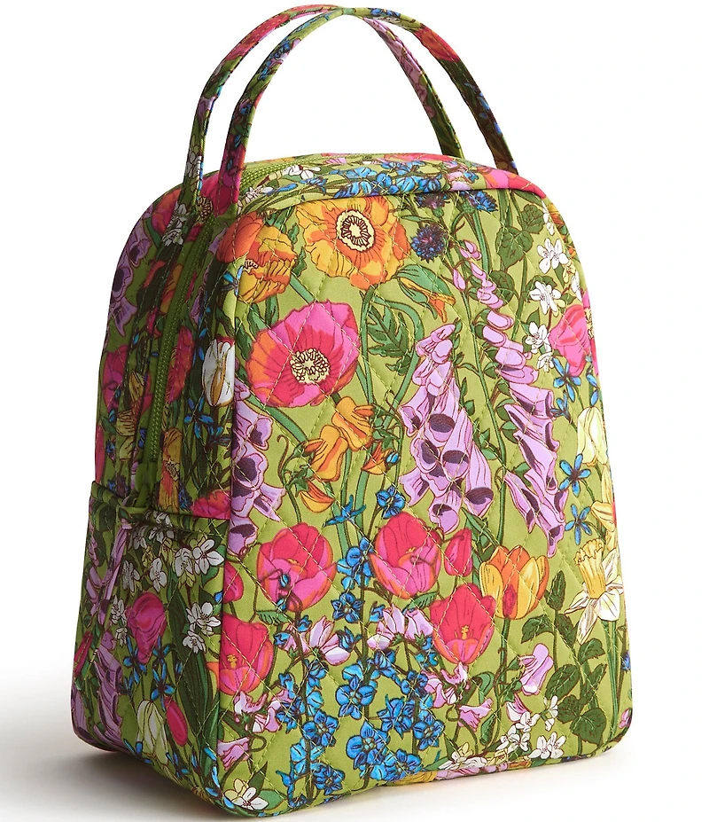 Vera Bradley Meadow Bouquet Premium Cotton Lunch Bag