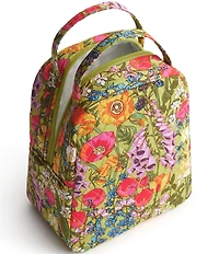 Vera Bradley Meadow Bouquet Premium Cotton Lunch Bag