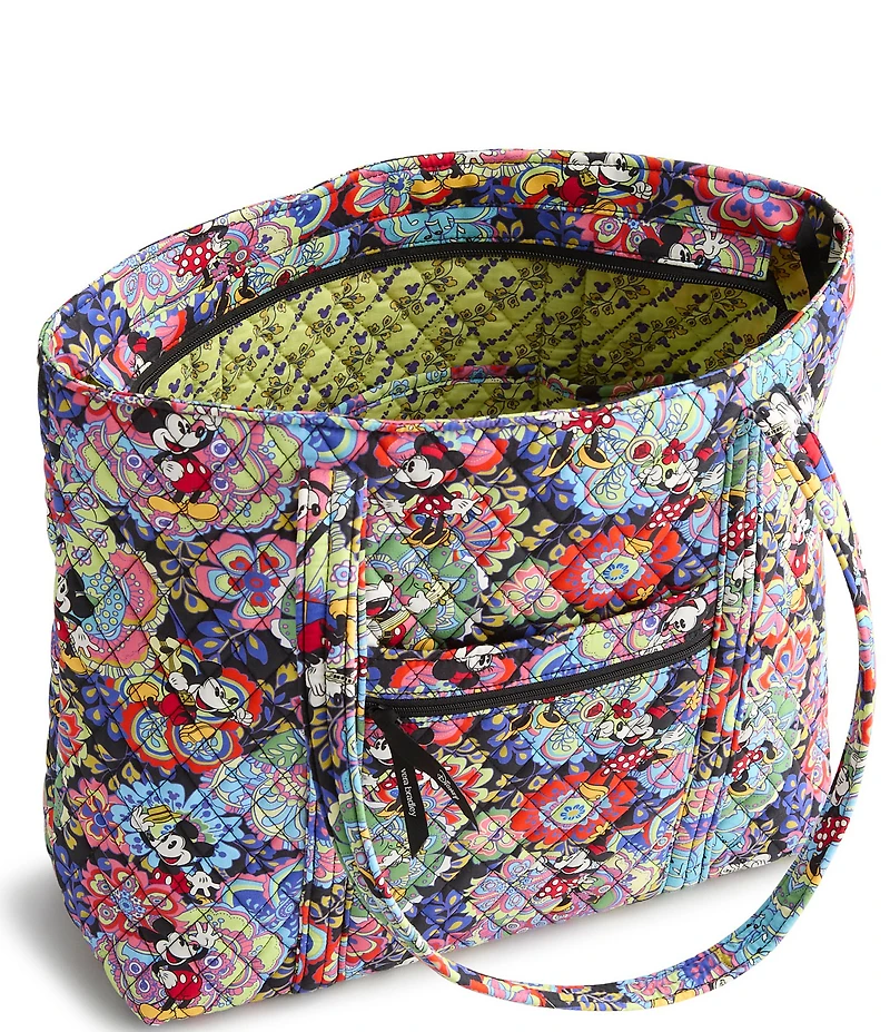 Vera Bradley Mickey & Minnie Petal Multi Collection Original Vera Tote Bag