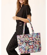 Vera Bradley Mickey & Minnie Petal Multi Collection Original Vera Tote Bag