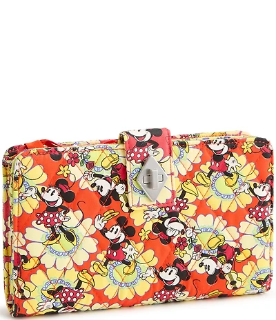 Vera Bradley Mickey & Minnie Petal Multi Collection Turnlock Wallet